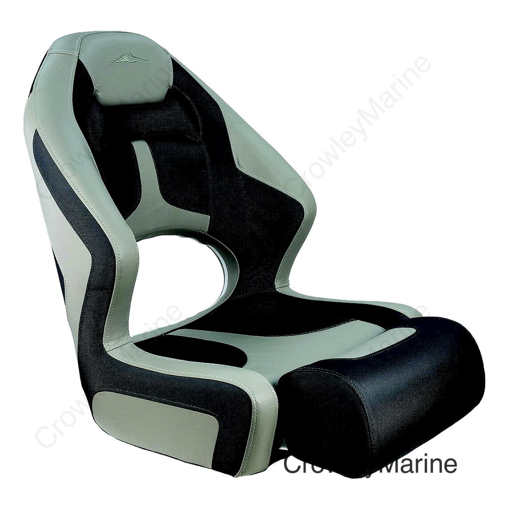 Springfield Marine 1043260 Deluxe Sport Flip-Up II, Charcoal and Light Gray