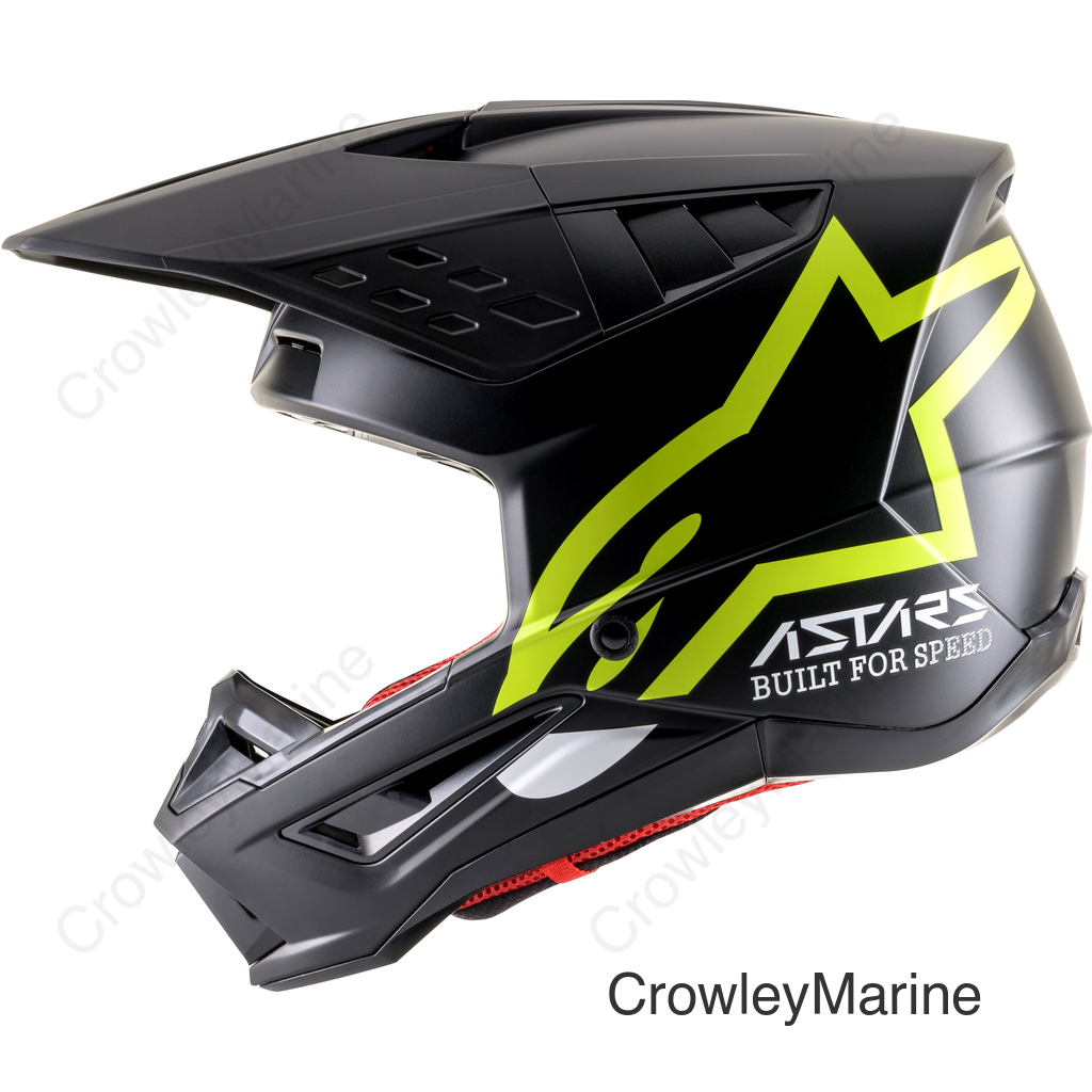 S-M5 COMPASS HELMET MATTE BLACK/YELLOW FLUO 2X