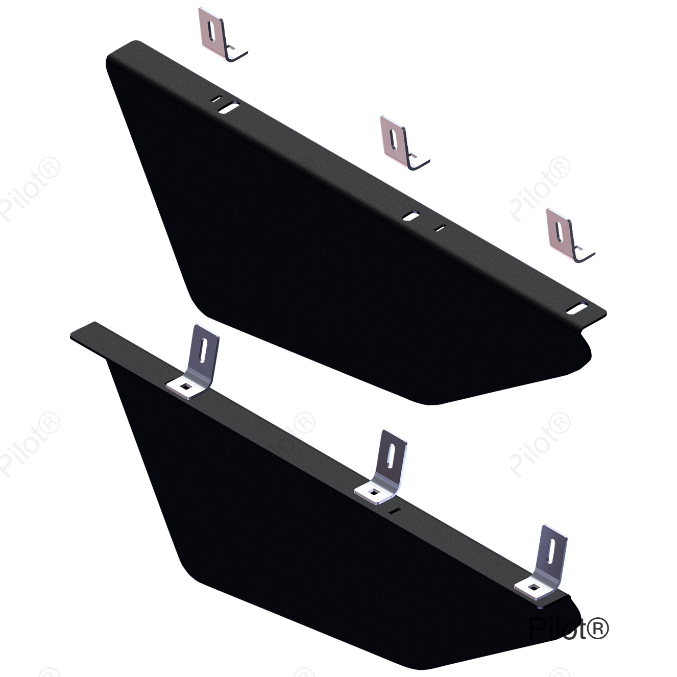 Front Lower Doors - Black - Talon 1000/1000-4