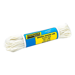 Seachoice Braided Utility Line Boat Rope, 1/8 In. X 100 Ft., White thumbnail-4