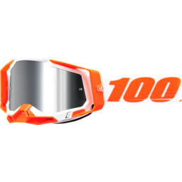 Racecraft 2 Goggles - Orange - Silver Flash Mirror thumbnail-0