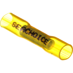 Seachoice Heat Shrink Butt Connector, Marine Grade Heat-Shrinkable Butt Splices, Yellow, Pack of 100, 12-10 Wire Range thumbnail-0