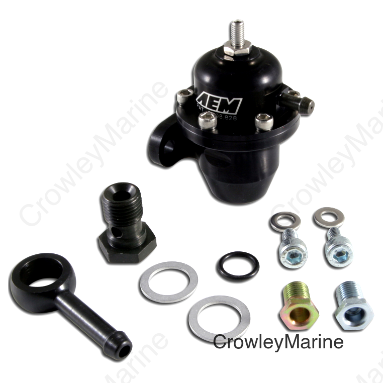 AEM 86-93 Acura / 95-98 TL / 88-91 Civic/CRX / 92-01 Prelude Black Adjustable Fuel Pressure Regulato