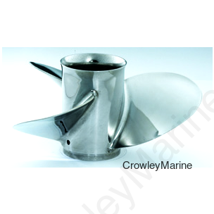 Pontoon 1 Prop - 3 Blade 14x13RH Stainless Steel