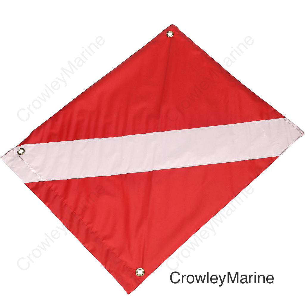 Seachoice Vinyl Diver Down Flag, Removable Stiffener, 20 In. X 24 In.