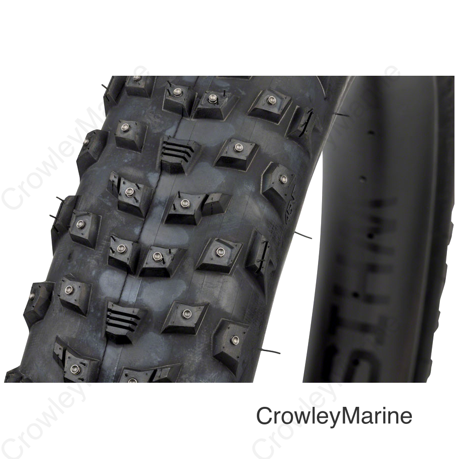 45NRTH Wrathlorde Tire - 27.5 x 4 Tubeless Folding Black 120 TPI 300 XL Concave Carbide Studs