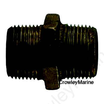 1 1/4 BRZ HEX NIPPLE