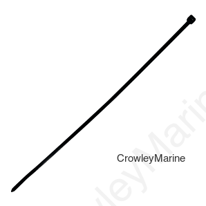 7 1/2 SCREW Mount CABLE TIE-1000 (075B-M-DP)