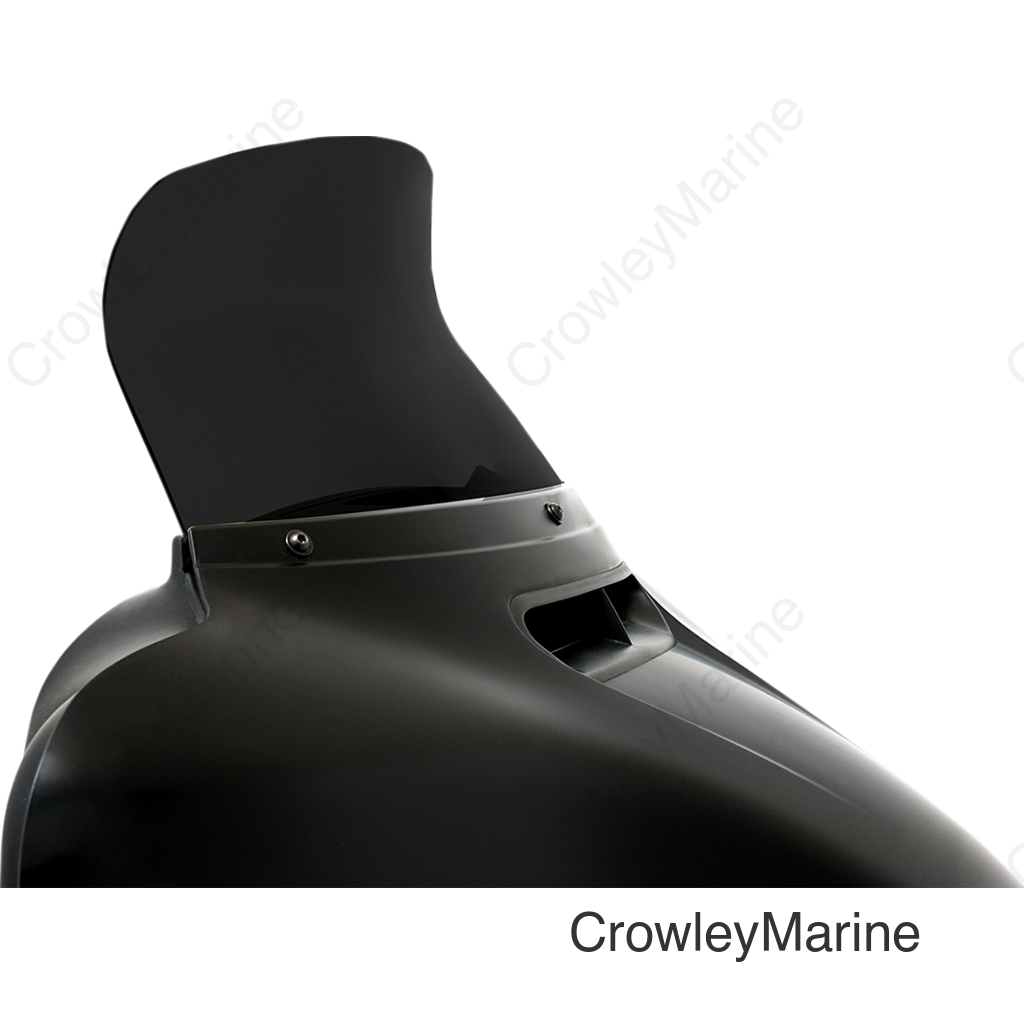 Spoiler Windshield - 8-1/2" - Dark Black Smoke - FLH