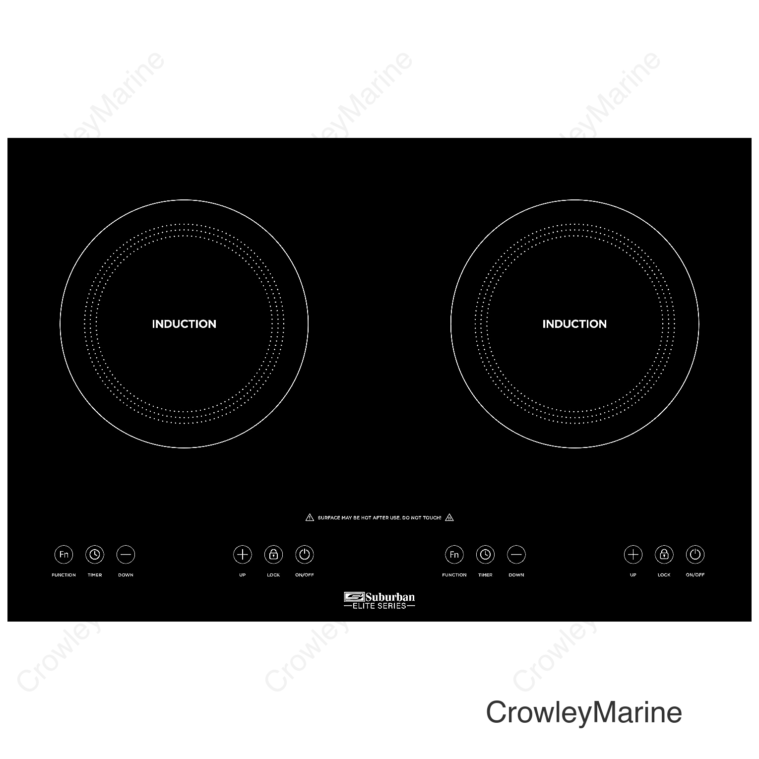 Suburban 3309A Elite Series Induction Cooktop, Double Element