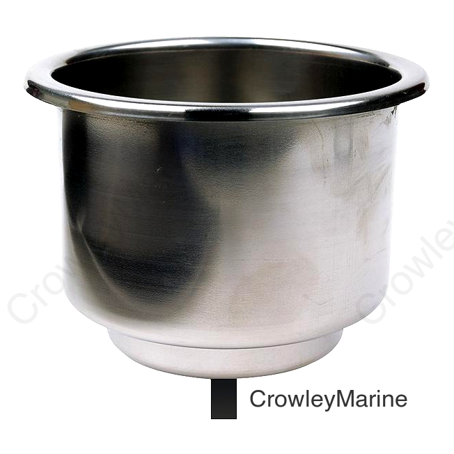 Seachoice 769420 Stainless-Steel Drink Holder With 5/8" Drain
