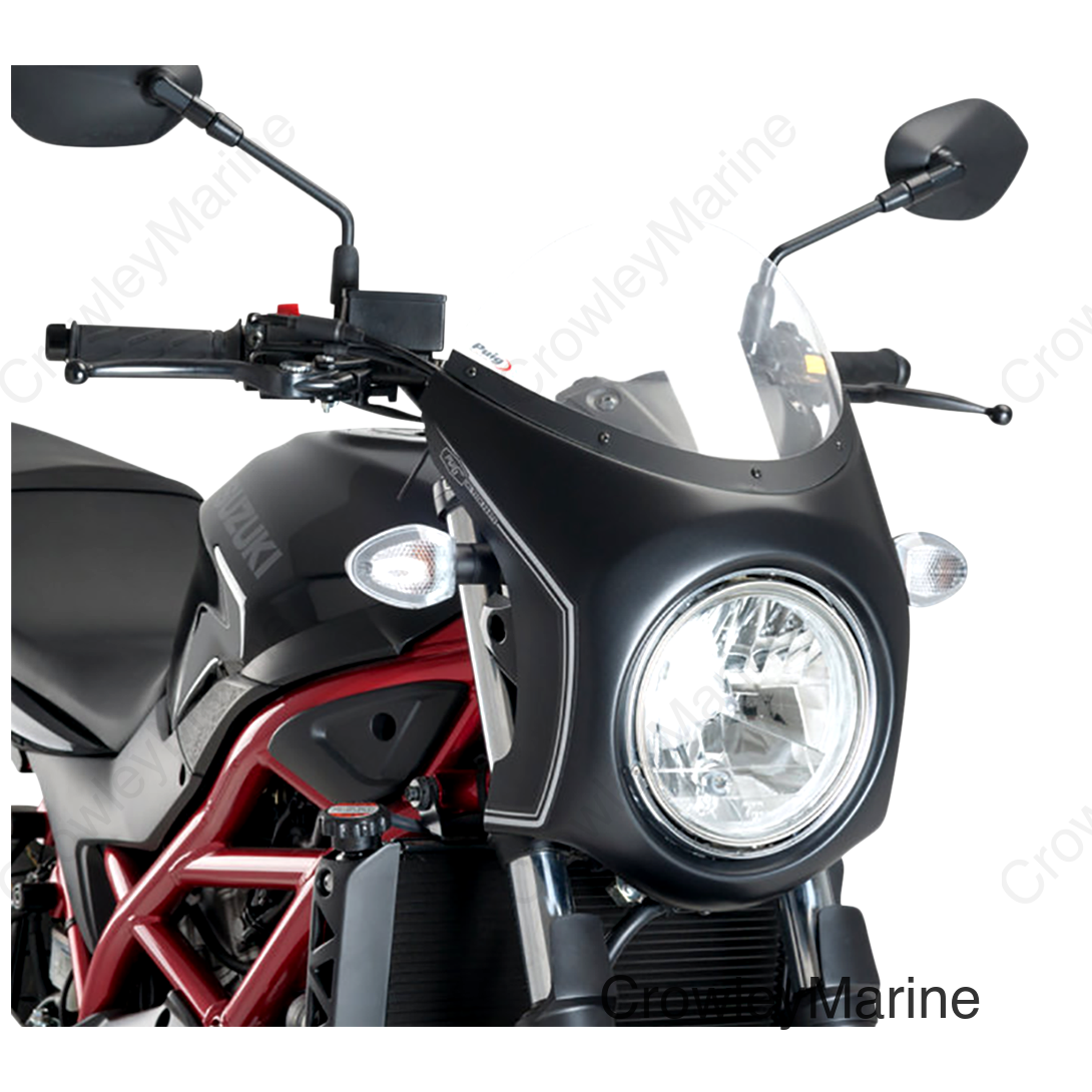Semi-Fairing - Black - Clear Screen