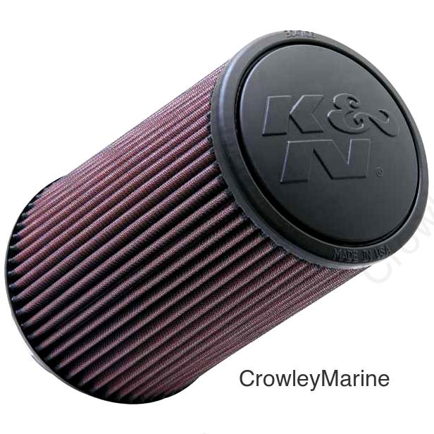 K&N Universal Rubber Filter 4inch FLG / 6inch OD-B / 4-5/8inch OD-T / 9inch H