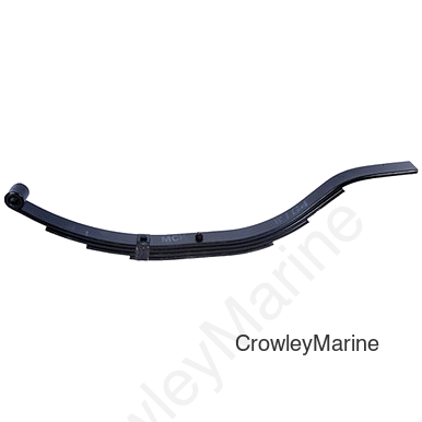 Slipper Spring, 1750lb, 4 Leaf, 27 3/8", 1 3/4" Wide, 9/16" Diameter, Nylon Bushing (068200)