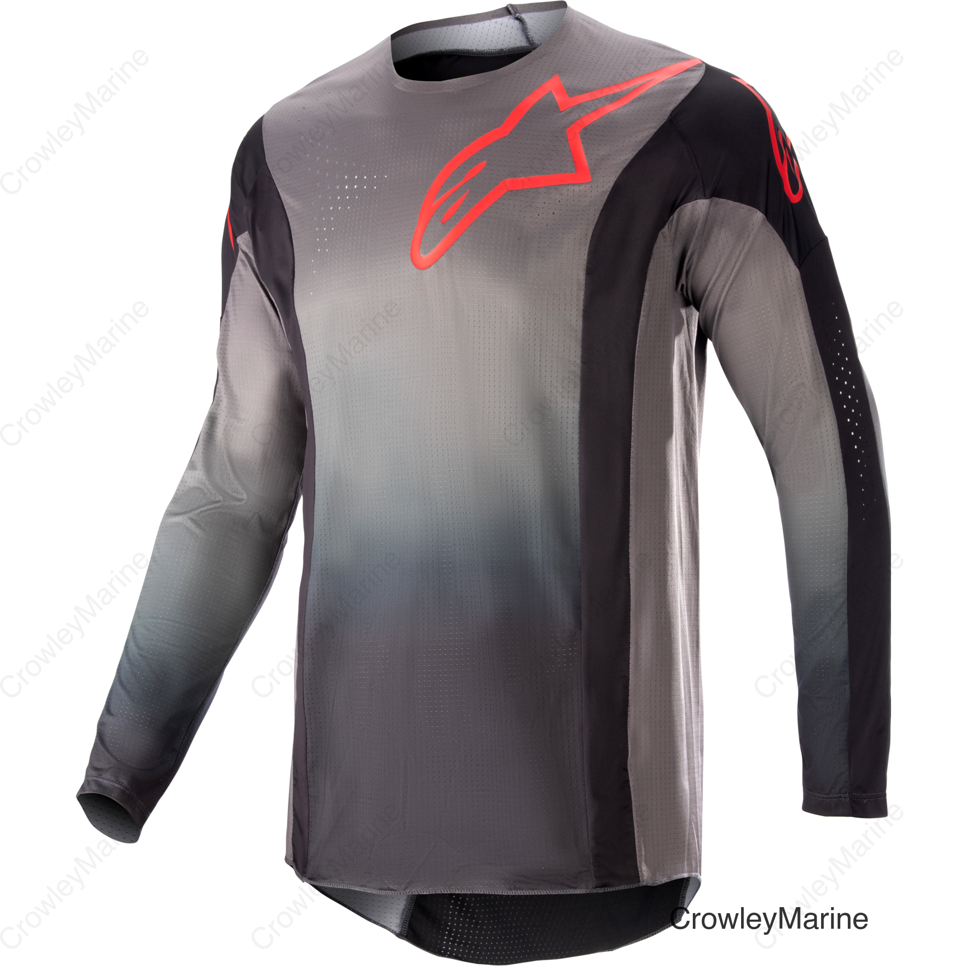 TECHSTAR SEIN JERSEY BLACK/NEON RED 2X