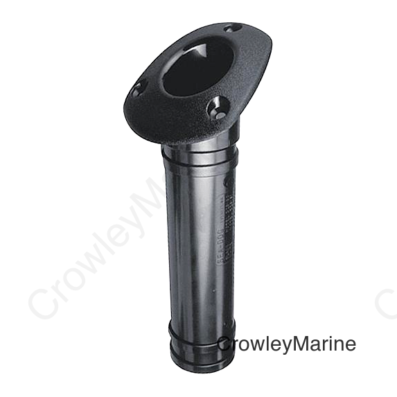 SeaDog 3251601 Plastic Flush Mount Rod Holder, Black