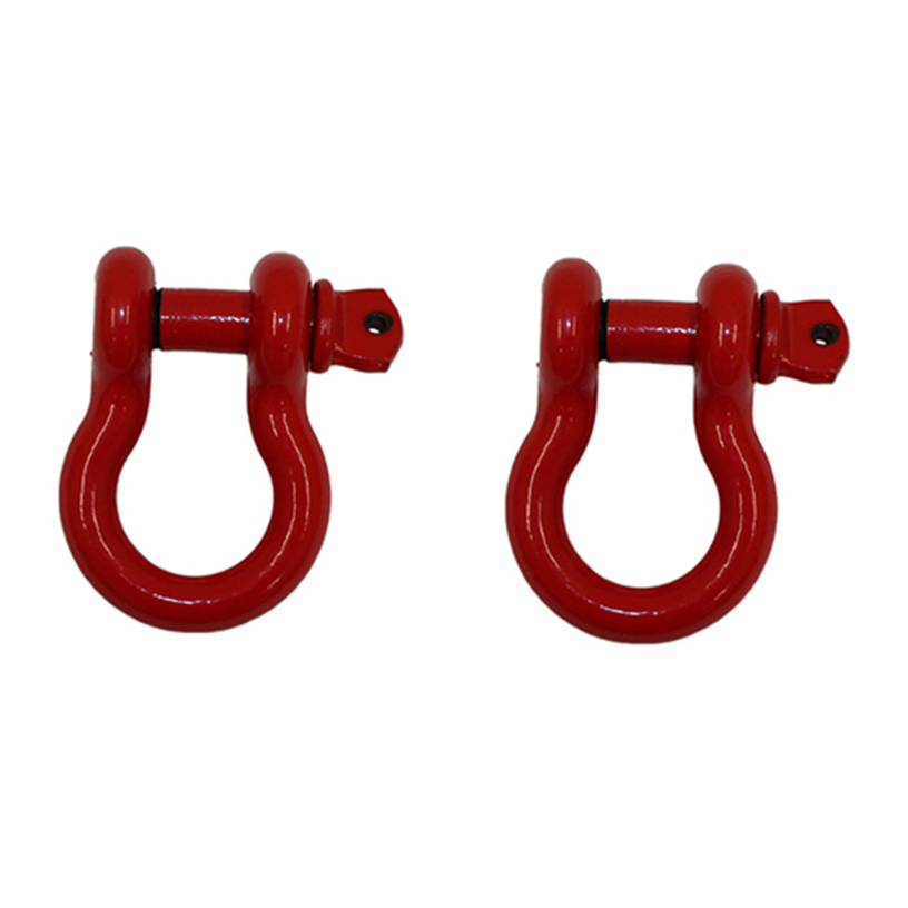Fishbone Offroad D Ring 3/4In Red 2 Piece Set