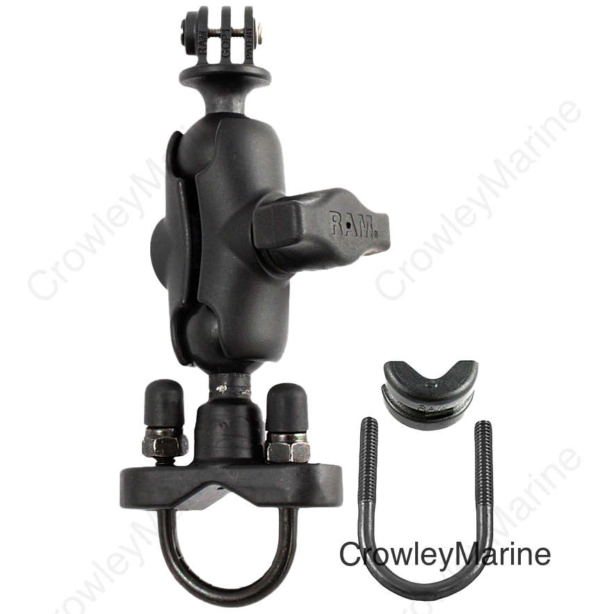 HANDLEBAR RAIL MOUNT/U-BOLT SHORT DOUBLE SOCKET ARM
