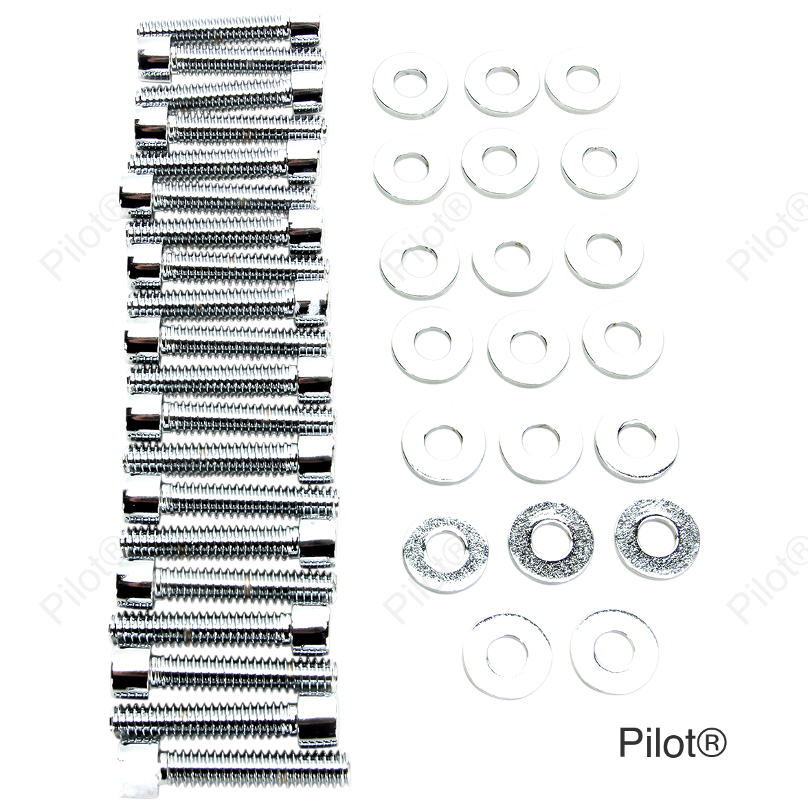 Bolt Kit - Rocker Box - Socket-Head - Chrome - M8