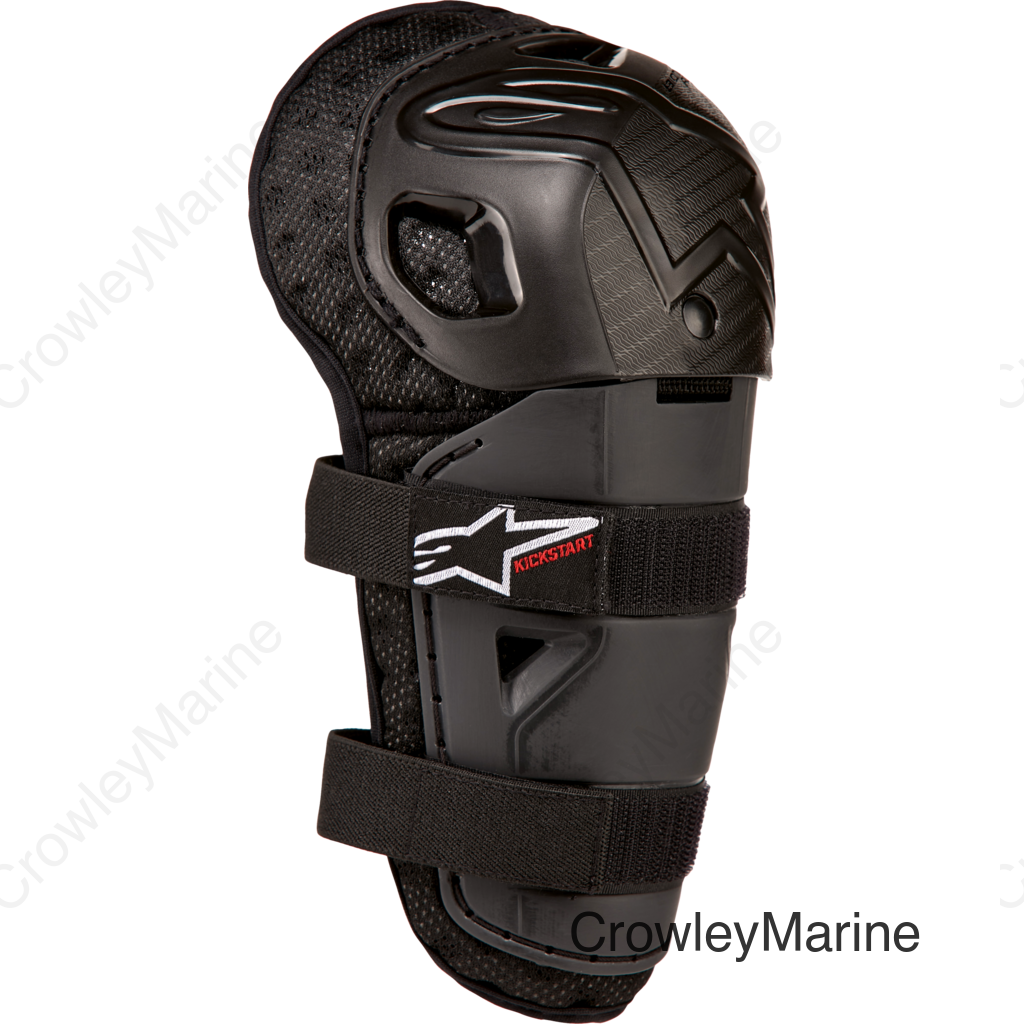 BIONIC ACTION KICKSTART KNEE GUARD BLACK/RED