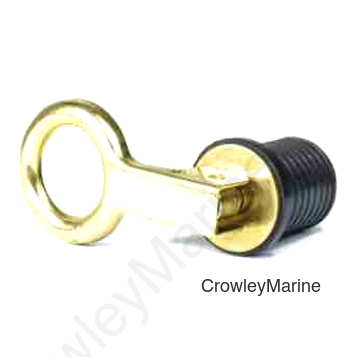 DRAIN PLUG - SNAP DOWN BRASS 1'