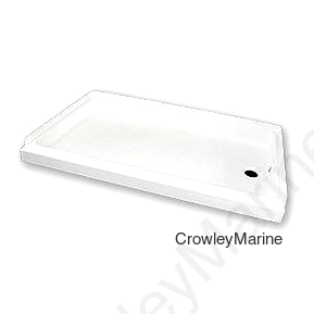 Specialty Recreation SP2436WR Right Drain Shower Base, 24" x 36", White