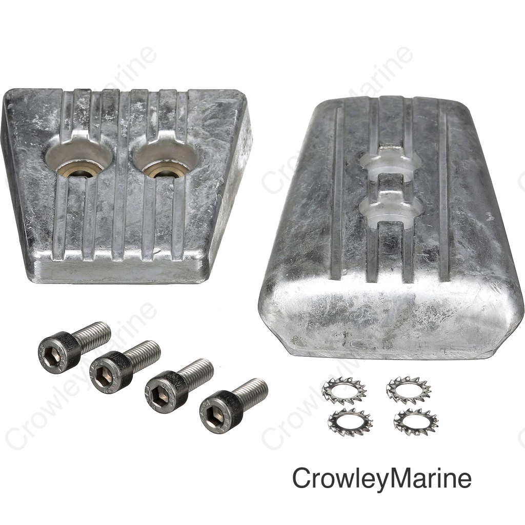 Seachoice Anode Kit, Volvo DPS/SXA Engines, Aluminum, Cadmium-Free, Environmentally Friendly