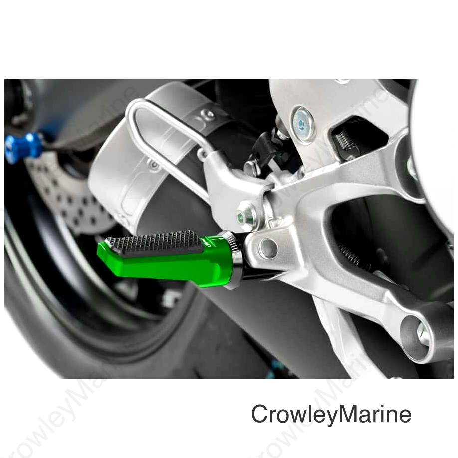 FOOTPEGS SPORT GREEN