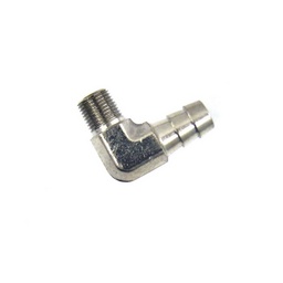 Nitrous Express 1/8 NPT x 3/8 90 Hose Barb thumbnail-1