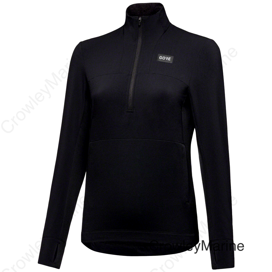 GORE Trail KPR Hybrid 1/2-Zip Jersey - Black Women's Medium