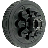 Hub & Drum Only, 865 Uses 25580/14125A, 1/2" Studs, Painted, 3500lb Capacity, 12" x 2" Drum, Fits Dexter 5200-7000lb Axles (119820)