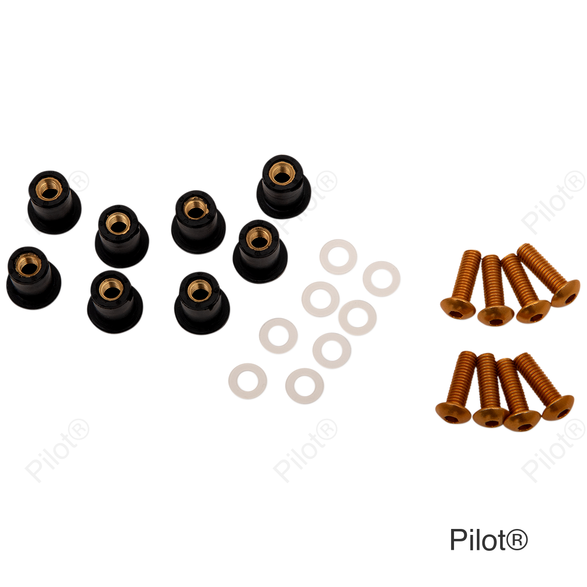 Windscreen Screw Kit - Yellow