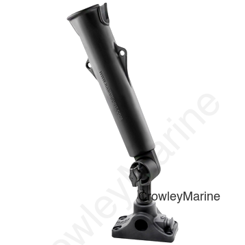 Rod Holder with 3" Length Spline Post, Bulkhead/Flat Surface Base & Plunger