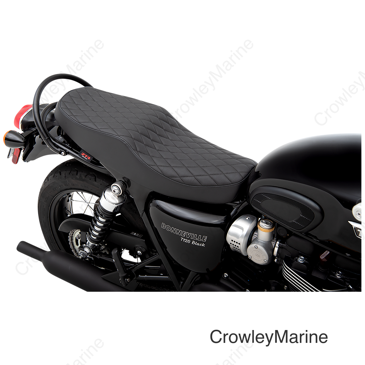 SEAT RETRO DIAM BLK/VNYL