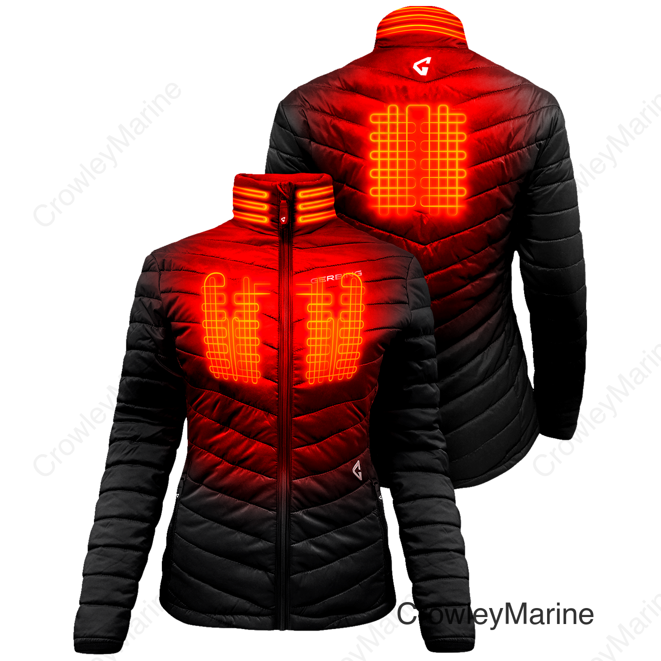 JACKET WMN HEAT 7V KHIONE 2 PUFFER S