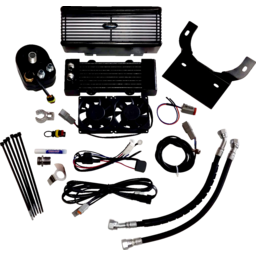 Oil Cooler Kit - Flat Black - Dyna thumbnail-0