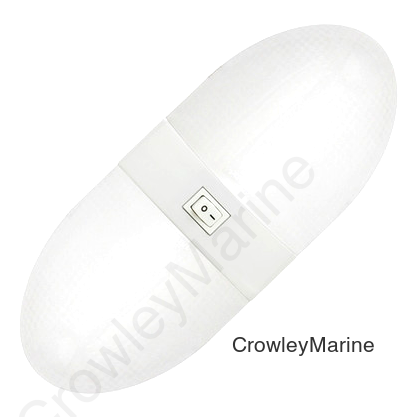Optronics LED Interior Light Surface Mount, Hard Wired, Double Fixture, On/Off Switch (RV) (RV0000083)