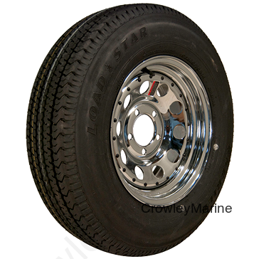 ST205/75D14"; 5-Hole Chrome Modular Rim; Load Range C (While Qtys Last)