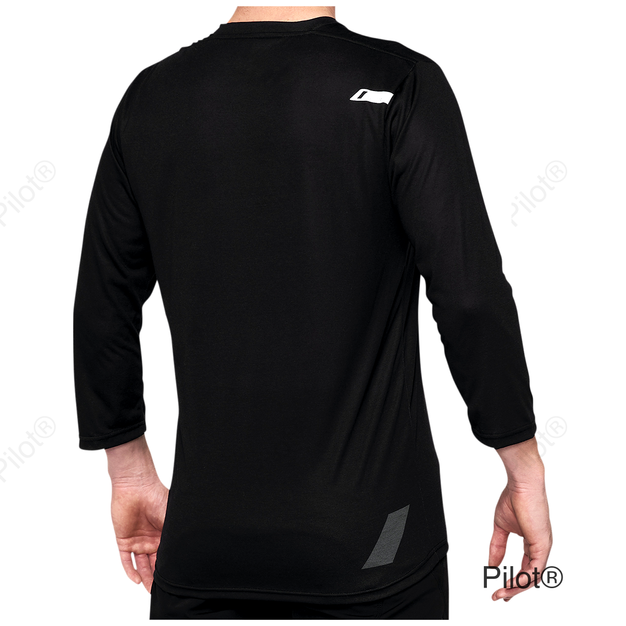 Airmatic 3/4 Sleeve Jersey - Black - Small