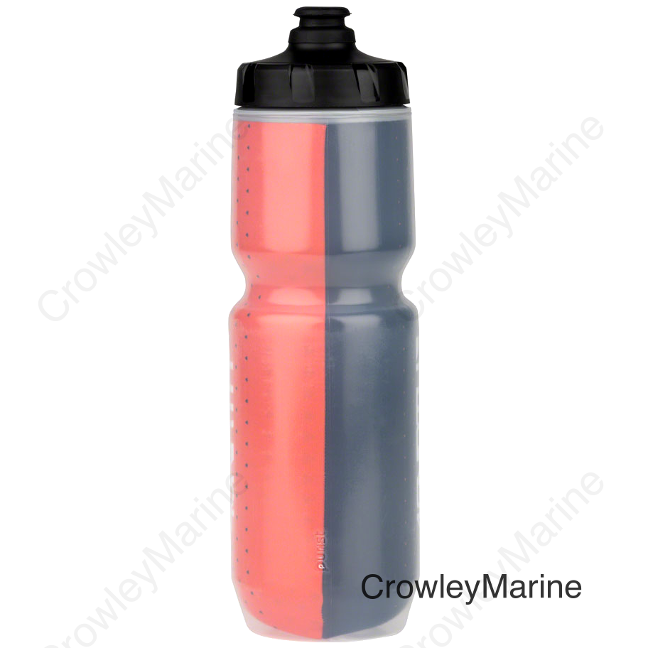 45NRTH Last Light Insulated Purist Water Bottle - Black/Orange 23oz