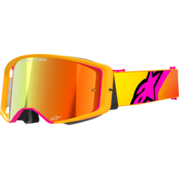 Supertech Goggle - Corp - Yellow/Pink - ABS Vision - Red Mirror thumbnail-3