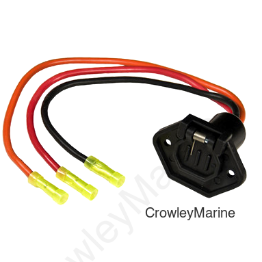 MALE BOAT SIDE PLUG 24 V - 60A (WH10650)