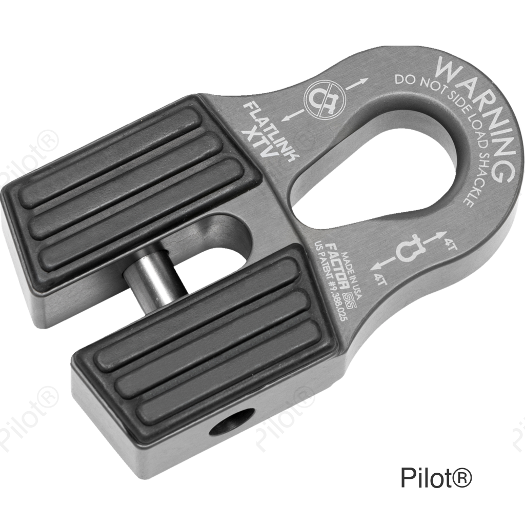FlatLink XTV Winch Shackle Mount - Gray