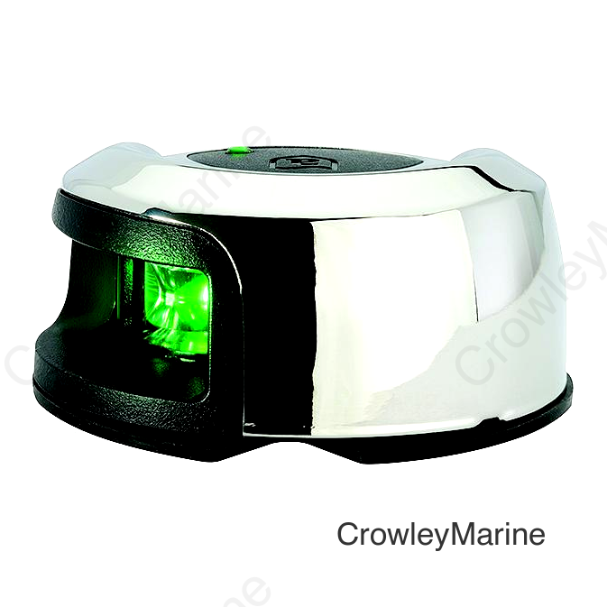 Attwood LightArmor LED Deck Mount Side Light, Stainless, Starboard Side