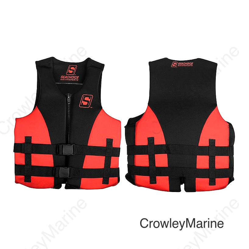 Seachoice Evoprene Multi-Sport Life Jacket - Youth - Red/Black, USCG Level 70