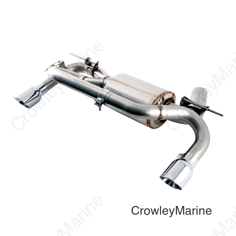 AWE Tuning BMW F3X 340i Touring Edition Axle-Back Exhaust - Chrome Silver Tips (102mm)