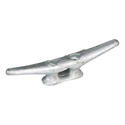 Seachoice Open Base Dock Cleat, Galvanized Gray Iron, 6 in. thumbnail-3