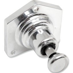 Solenoid End Cover - Starter Buttons - Chrome