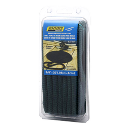 Seachoice Double-Braid Nylon Dock Line w/ Eye Splice, Pre-Shrunk, Heat Stabilized, 3/8 In. X 20 Ft., Forest Green thumbnail-0