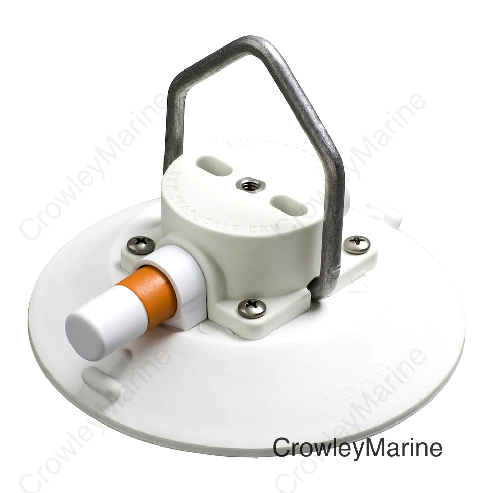 6' WHITE VACUUM MOUNT W/ POINTED ST